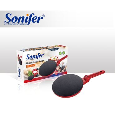 vafli aparati: Sonifer brendindən elektrikli blinçik hazırlayan aparat. Qırmızı