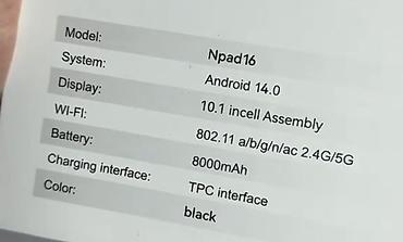 atouch tablet se pro: Nodizz Npad16 planşet Xüsusiyyətlər: - Ekran: 10.1" Incell geniş — 7