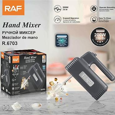 №: 10018 Məhsulun adı: Mikser RAF SPRK_R.6703 200W Brend: RAF