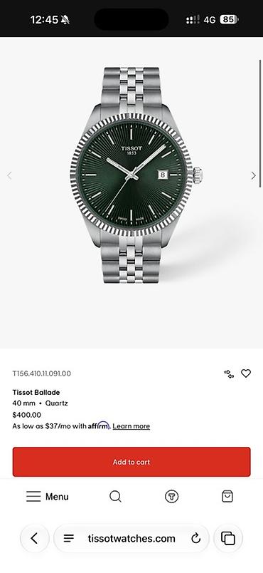 garmin fenix 7: Tissot Ballade 40 mm - элегантные швейцарские часы с кварцевым — 1