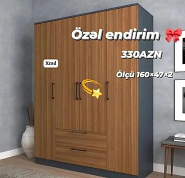 sovde az mebel: Dörd qapılı paltar dolabı – xüsusi endirim Qiymət: 330 AZN Ölçü: 160 × — 1