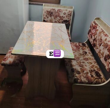 mətbəxt stolları: Mətbəx üçün, İşlənmiş, 4 stul