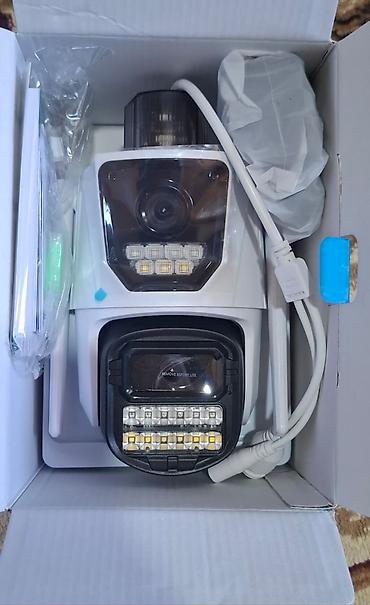 cat 5 kabel: 1). 3 linzali Wi-fi- lı müşahidə kamera qara rəng +256gb yaddaş kartı — 2