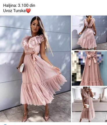 iva dress haljine – слике: One size, color - Pink, Evening, With the straps