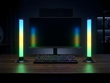 Stol lampaları: İkili Smart RGB Masaüstü İşıq Sütunları (Smart Table Lamp) – Pult və — 3