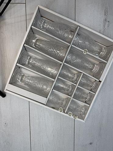 Наборы посуды: Наборы стеклянной посуды. 1) Набор креманок на ножке, 6 штук - — 3