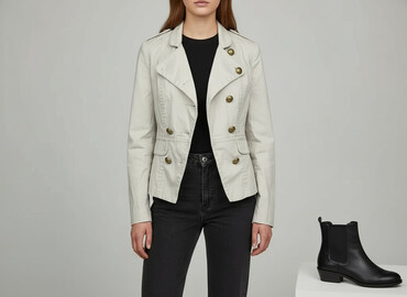 varlesca kurtka zimowa: H&M, Women's blazer, size S