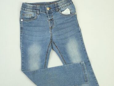 jeansy z zamkiem na nogawkach: Jeans, Destination, 9 years, 128/134, condition - Good