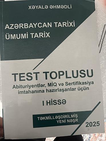 şəkli: Xəyalə Əhmədli – “Azərbaycan tarixi, Ümumi tarix” Test Toplusu, I — 1