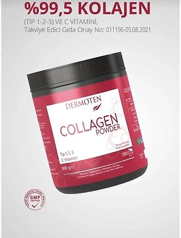 Красота и здоровье: Dermoten Collagen Powder – toz halında qida əlavəsi - Tərkib: %99,5 — 1