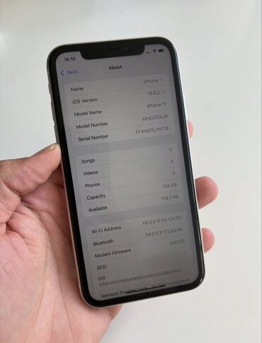 Apple iPhone: IPhone 11, 128 GB, Ağ, Face ID — 8