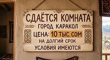 Сдаётся комната в городе Каракол. - Долгосрочная аренда - Цена: 10