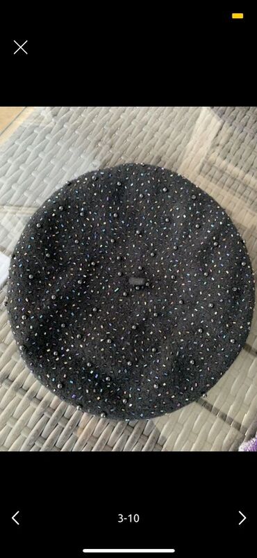 Baş geyimləri: 5-10 azn Qadınlar üçün şapka dəsti - Model 1: Açıq boz rəngli, yumşaq — 3