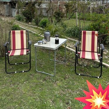 Bağ, çöl oturacaqları: Acilib yigilan kreslo. Baglamada 5 eded olur. Qeyd olunan qiymet 1 — 5