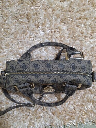 Torbe: Torba za rame, Guess, Materijal: Platno — 7