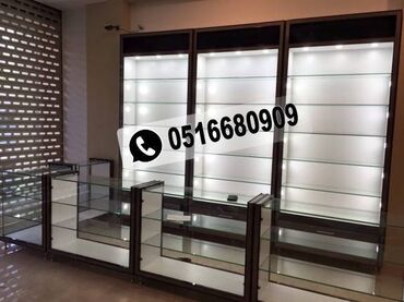 Sifarişlə market vitrinləri: Vitrin mebel sifarişi 1m² 100 azn-dən başlayan qiymətlər təklif