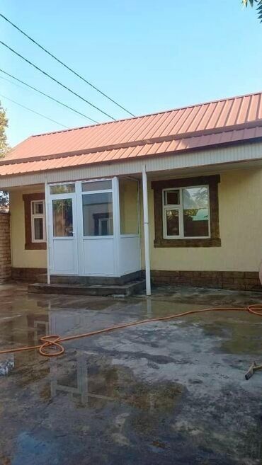 дом аэропорт: 45 м², 2 комнаты, Теплый пол, Бронированные двери, Забор, огорожен