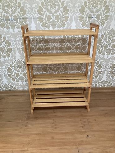 hava peçi: Bambuk rəf/ayaqqabılık – 5 mərtəbəli - Material: təbii bambuk ağacı — 1