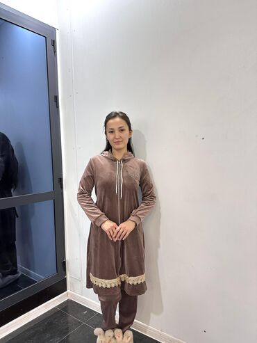 Повседневные платья: Повседневное платье, Made in KG, Зима, Длинная модель, Стандарт — 5