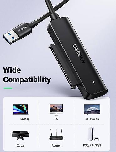 notebook bluetooth: UGREEN CM321 (70610) TYPE-C to SATA3.0 ötürücü Rahat və kompakt — 2