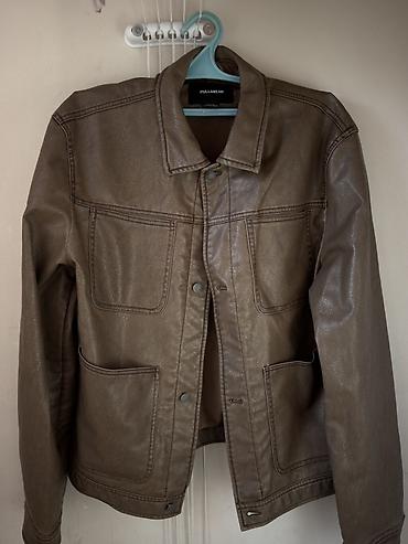 kişi geyimi: Pull&Bear kişi gödəkçəsi - Model: düyməli, klassik yaxalı - — 1