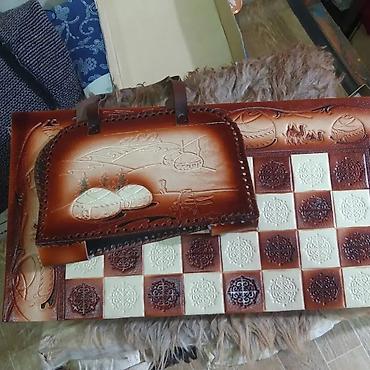 Шахматы: Шахмат шашки шахмат нарда ручная работа — 10