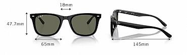 для слепых: Солнцезащитные очки очки, Ray-Ban, Унисекс, Вайфареры, Линзы поляризованные, Новый — 4