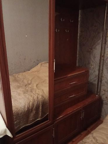 ucuz skaflar: İşlənmiş, 1 qapı, Güzgülü, Qəhvəyi, Açılan, Düz dolab — 1