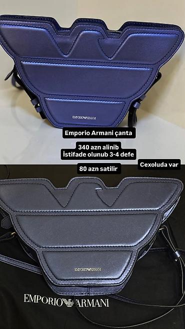 canta armani: Emporio Armani çanta - Brend: Emporio Armani - Model: Qartal loqolu — 1