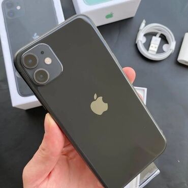 işlənmiş iphone kreditlə: IPhone 11, 256 GB, Qara, Face ID