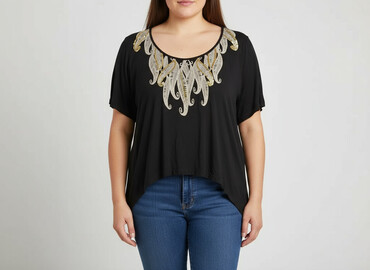 zara sukienka z piórami: Women's blouse, size 2XL