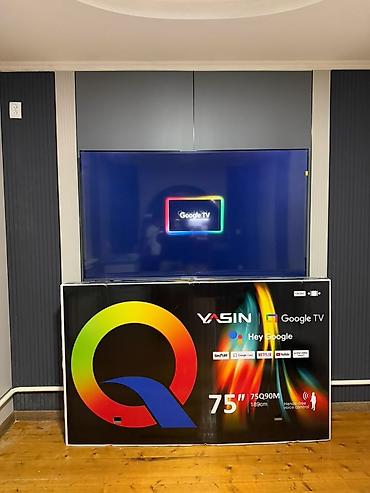 Телевизор YASIN 75Q90M, 75" (189 см), QLED, Google TV - Диагональ: 75