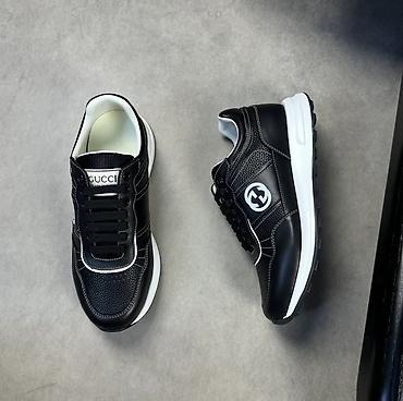 Кроссовки и спортивная обувь: Мужские кроссовки, 40, 41, 42, Gucci, Новый, цвет - Черный, Бесплатная доставка — 1