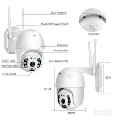 Video nadzor: Wifi Smart Camera ip66 Spoljna Rotirajuća PTZ IP Wifi Kamera Za — 8