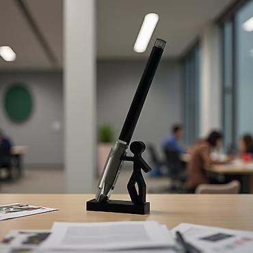 Qələm qabları: Qələm Tutacağı – Masaüstü Aksessuar - Dizayn: Minimalist, mat — 11