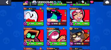 İT, komputerlər, əlaqə: Hesab cox gozel ve sansli 1 defe bravl pas alinibdi efsanenin hamsi — 10