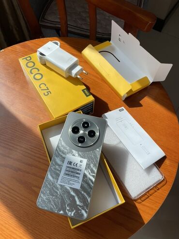 ноутбуки купить в бишкеке: Poco C75, Жаңы, 256 ГБ, түсү - Күмүш, 1 SIM, 2 SIM