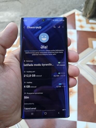 Samsung: Samsung Galaxy Note 20, 256 ГБ, цвет - Синий, Отпечаток пальца, Face ID