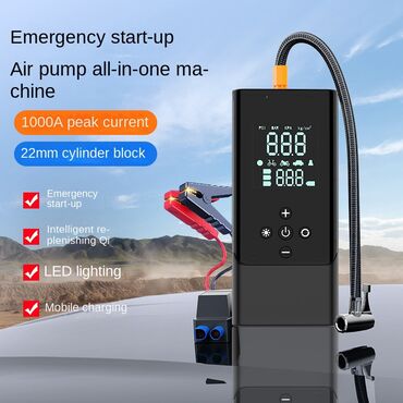 Avtomobil kompressorları və nasosları: Avtomobil üçün çoxfunksiyalı “Jump Starter + Hava Kompressoru” cihazı — 2