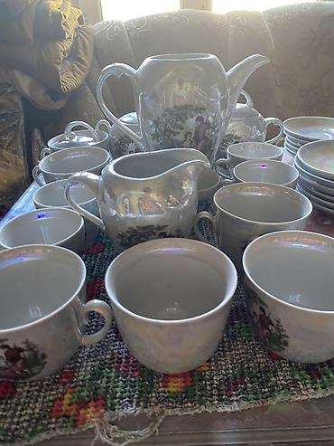 çay servis: Çay dəsti, rəng - Ağ, Farfor, 12 nəfərlik — 5