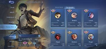kreditle saat: Mobile Legends: Bang Bang hesabı – geniş nadir kostum və yüksək güc — 4