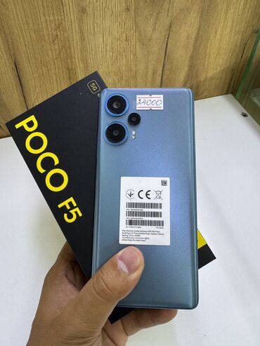 росо х5: Poco F5, Б/у, 256 ГБ, цвет - Синий, 2 SIM