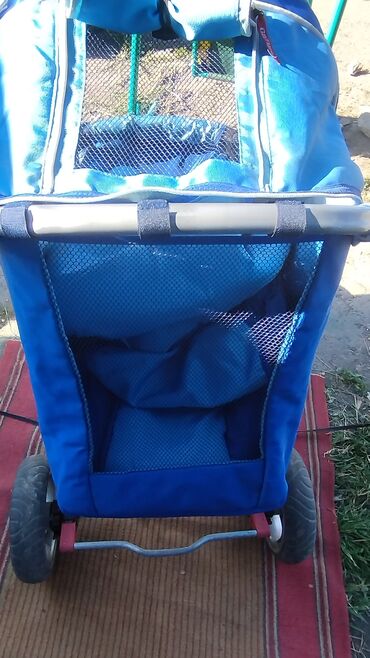 Коляски: Коляска, цвет - Голубой, Б/у — 7