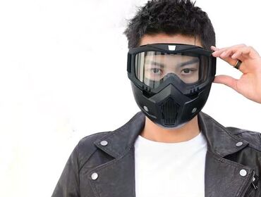 очки для спорта: Маска для мото скутеров отличная защита глаз фильтр для дыхания цена
