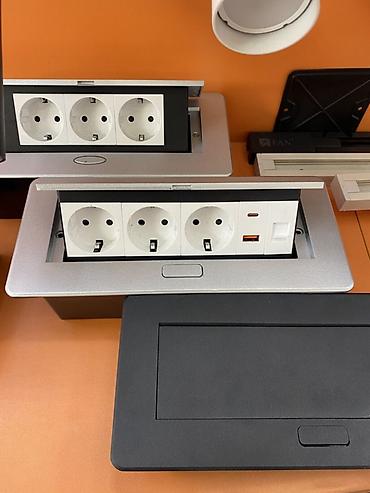 Розетка, С USB, Встроенные, 3 розетки