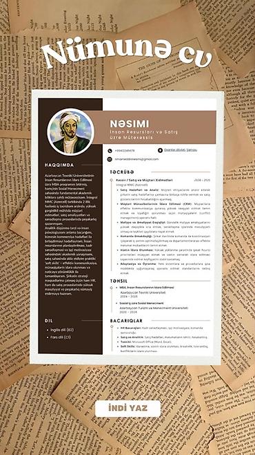 iş el: 📑Peşəkar CV və Resume Hazırlanması - Sektordan və vəzifədən asılı — 5