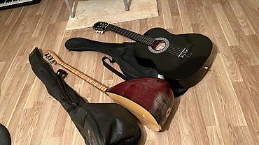 qacish aleti: Türk sazı (bağlama) – uzun sap (gitara və saz 2 si 320 manat) - — 2