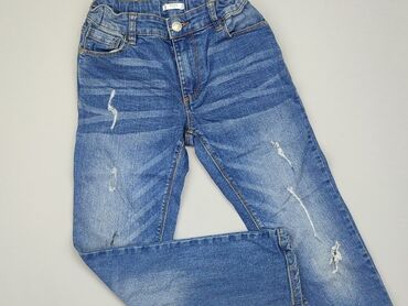 jeansy chłopięce 140: Spodnie jeansowe, Boys, 10 lat, 140, stan - Dobry