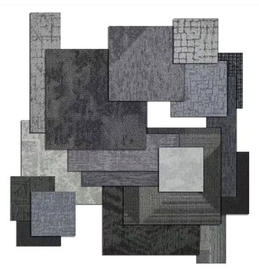 Ковролин: Ковровые покрытия - ковролин в серо-графитовой гамме: разнообразные — 4