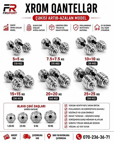 demir debilqe: Dəmir Qantellər, Çəki: 5 kq, Yeni — 1